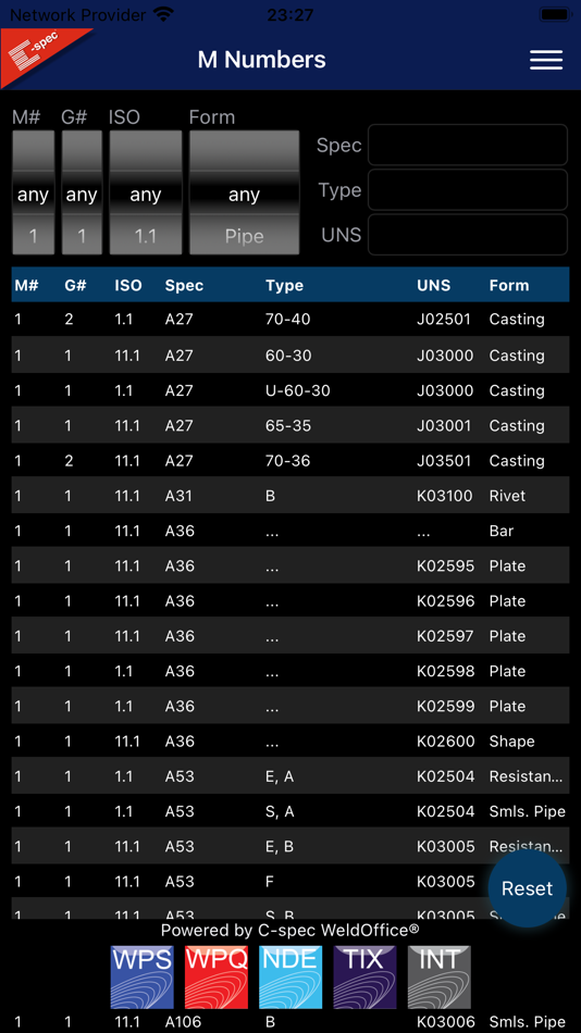 #8. Material Numbers (iOS) 由: C-spec