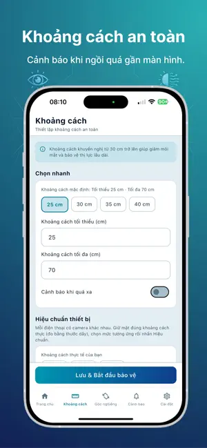EyeGuard: Bảo vệ mắt & tư thế screenshot 4