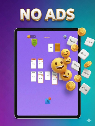 Solitaire Associations: Words iPad screenshot