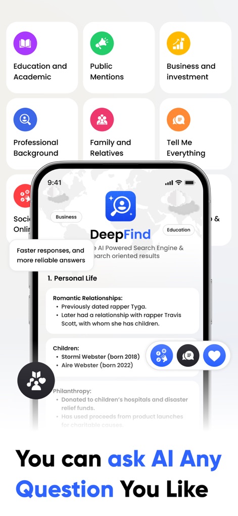 DeepFind - AI Search Assistant - App de Referencia | MWM