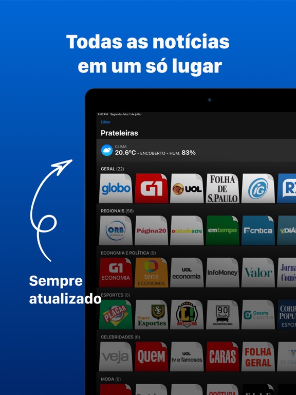 Screenshot #4 pour Jornais Brasileiros