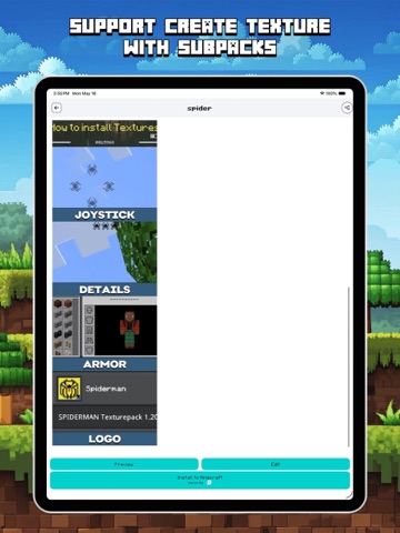 Texture Maker for Minecraft iPad screenshot