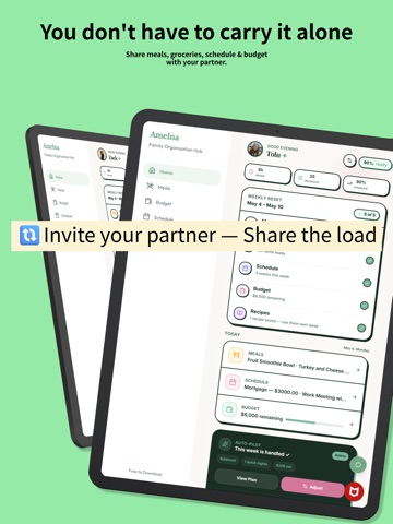 Amelna: Family Organizer iPad screenshot