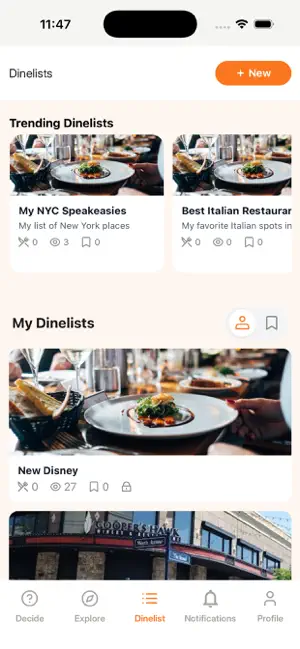 Dinelist screenshot 3