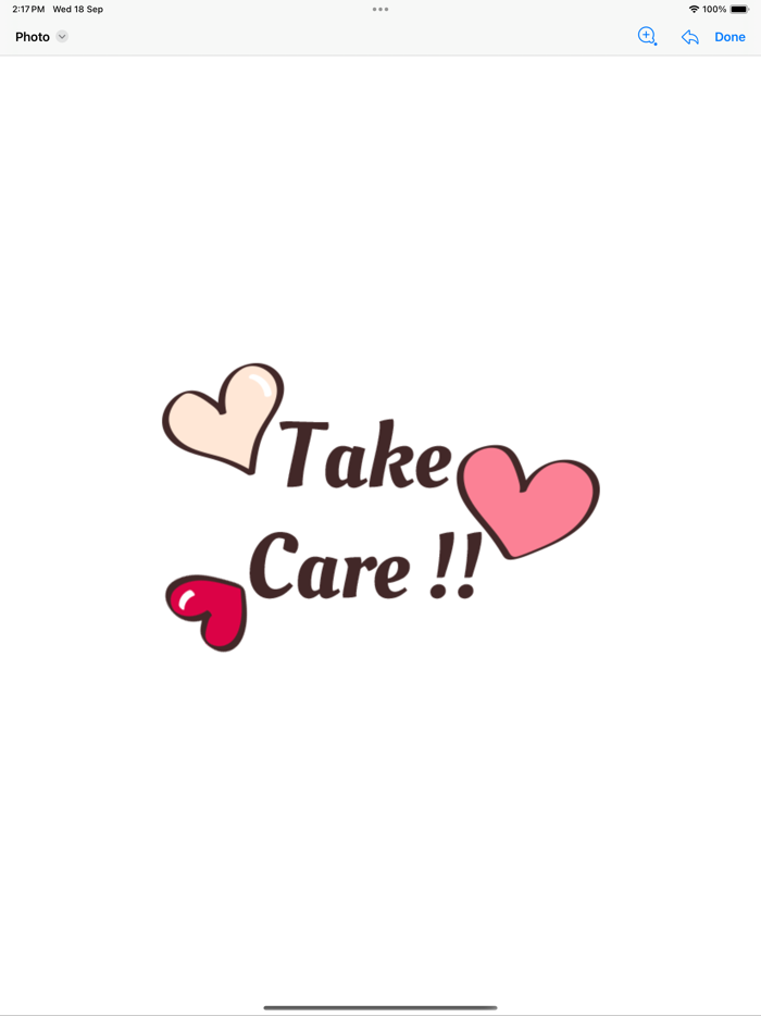 Take Care Stickers