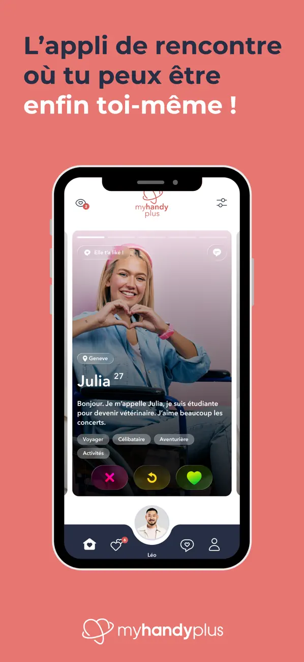 Screenshot #1 pour MyHandyPlus Rencontre Handicap
