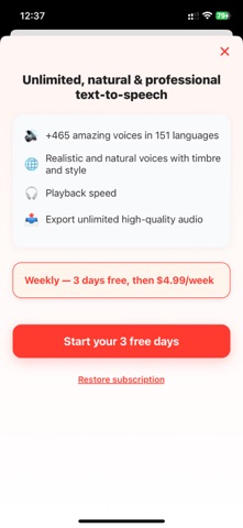 Reader With Voice AI Screenshot 2 of 5