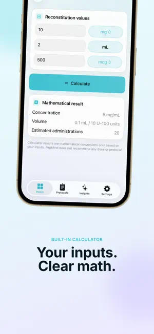 PepMind: Peptide & GLP Tracker screenshot 4