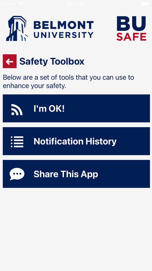 #5. BU SAFE (iOS) 由: Belmont University
