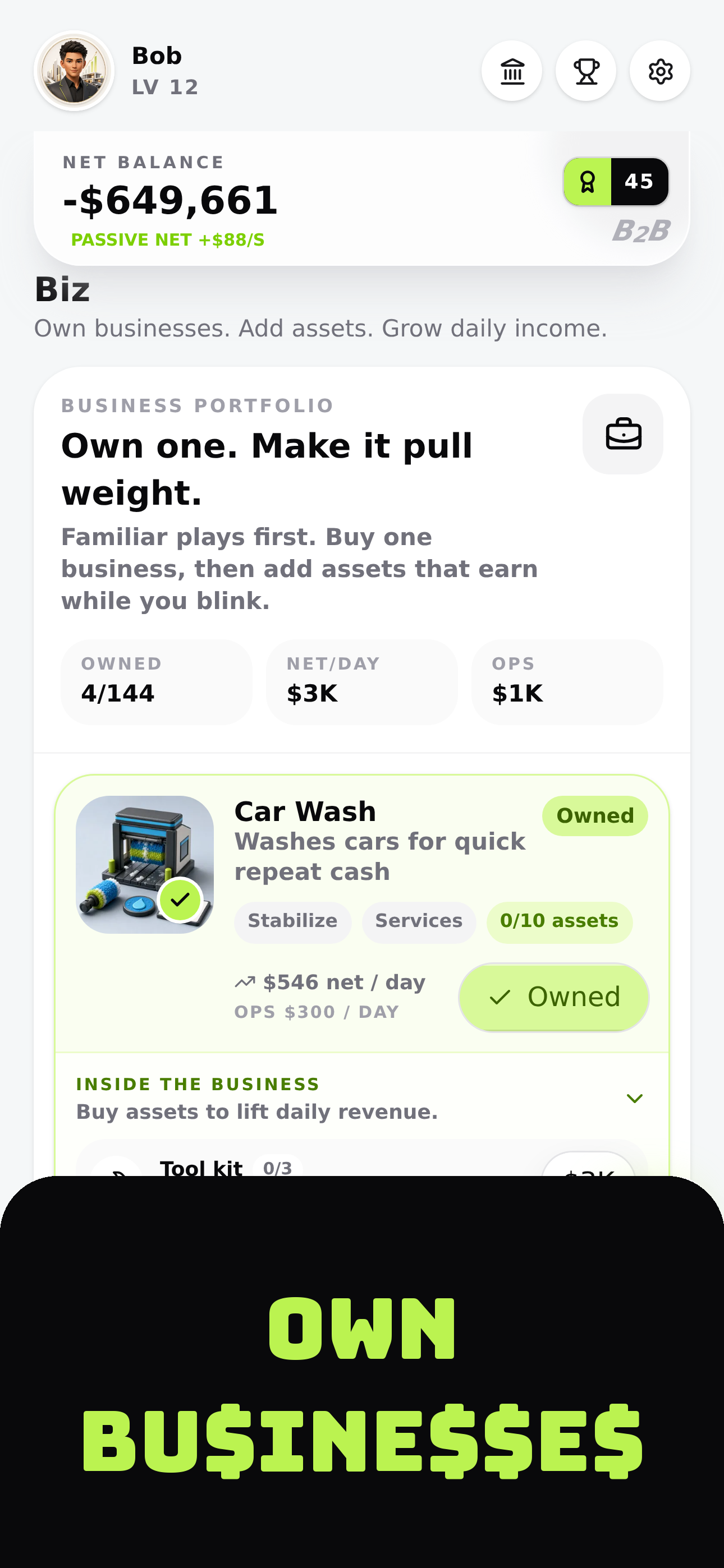 Broke to Boss: Idle Tycoon screenshot 4