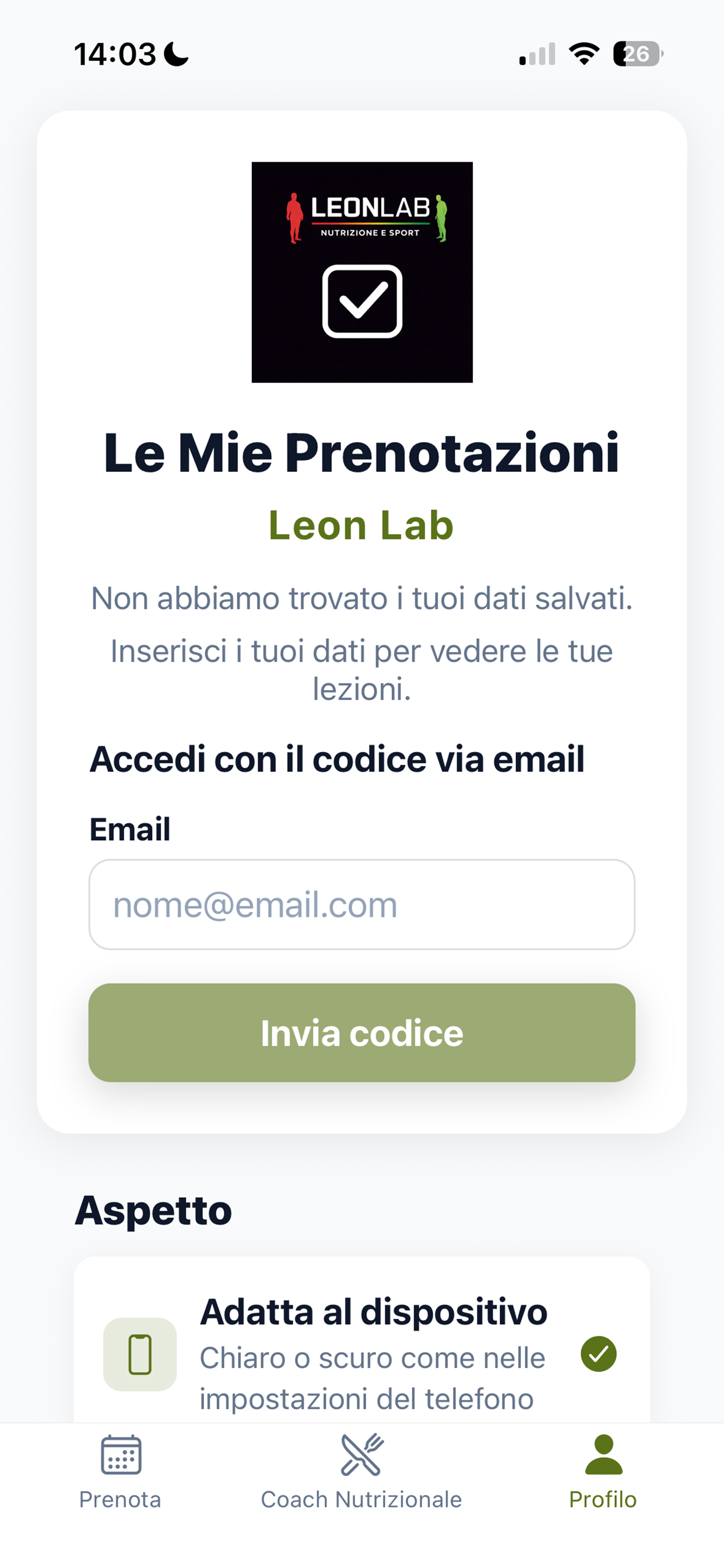 Leon Lab Prenotazioni screenshot 2