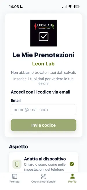 Leon Lab Prenotazioni screenshot 2