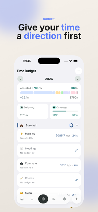 TimeLog: Time Budget & Tracker Screenshot 4 of 7