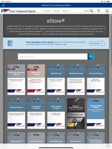 FNB Direct iPad screenshot