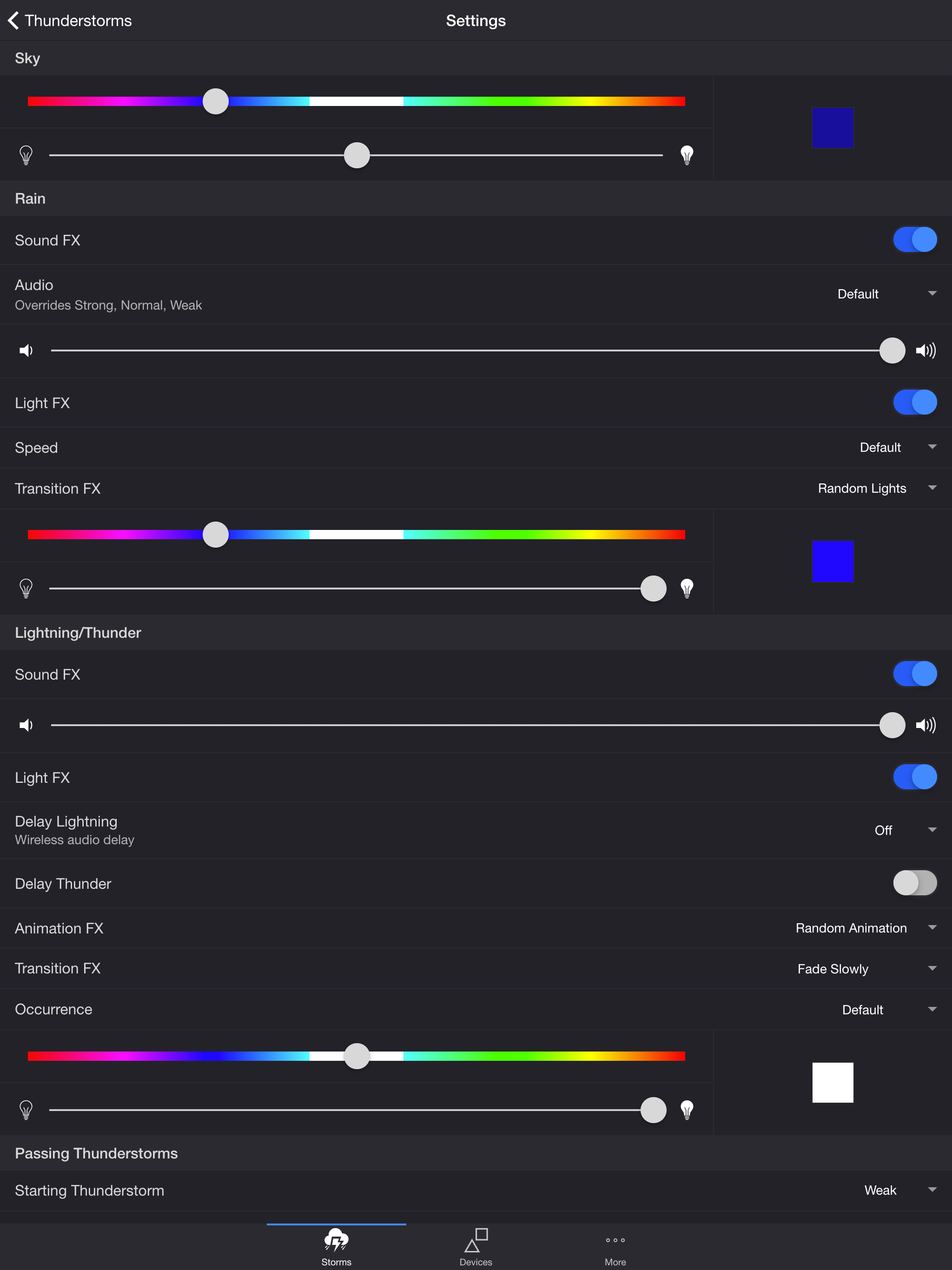 Thunderstorm for Nanoleaf screenshot 5