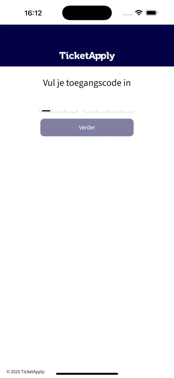 Screenshot #1 pour Ticketapply toegangsbeheer