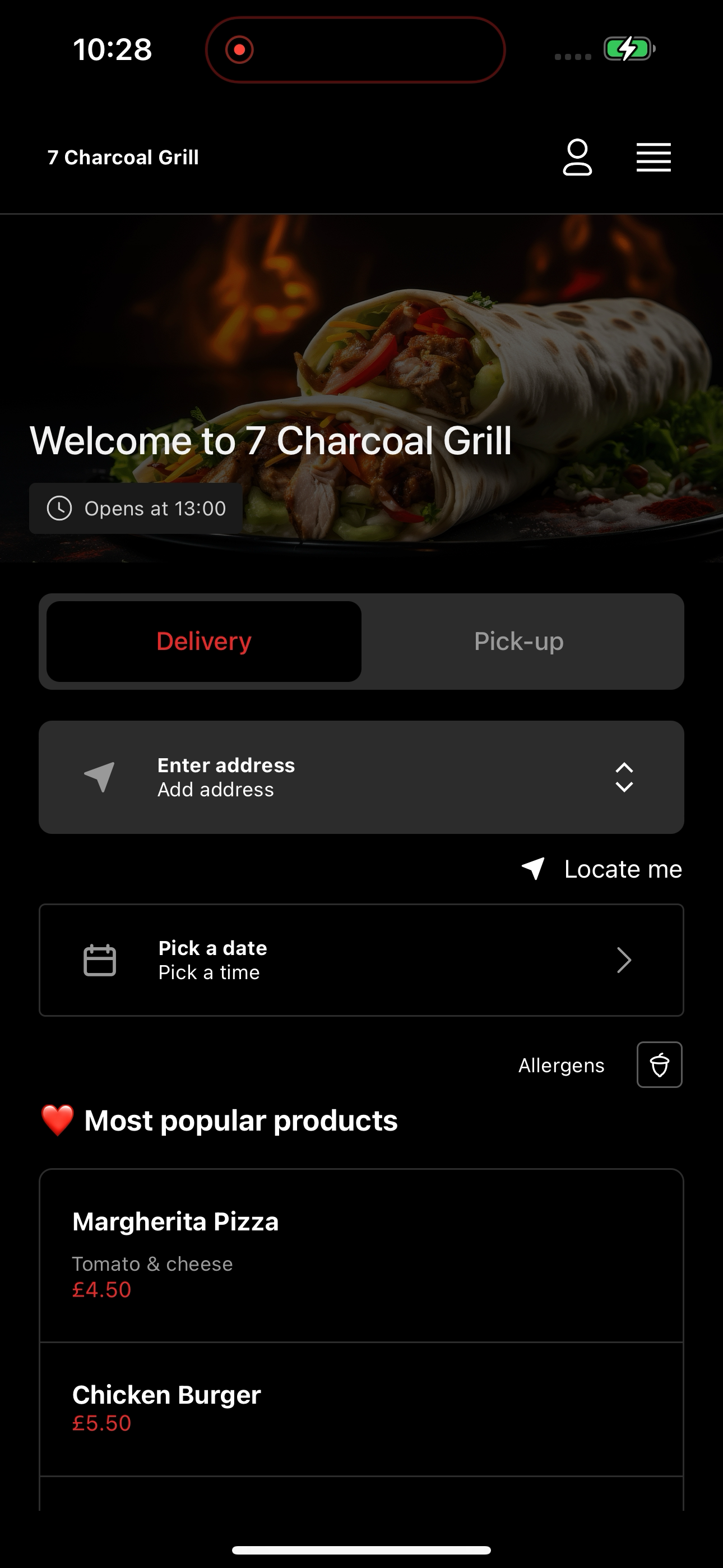 7 Charcoal Grill screenshot 5