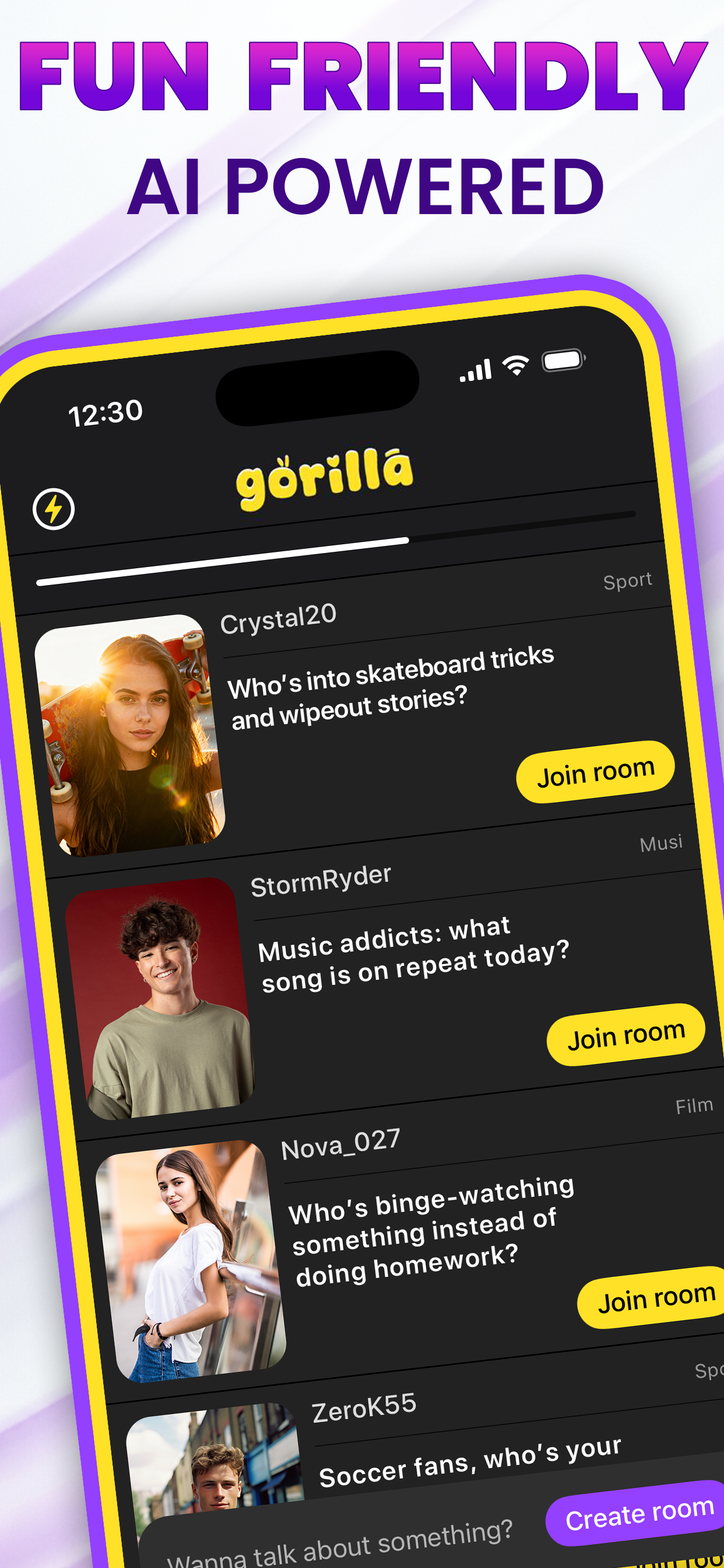 Gorilla Chat: Live Social Game