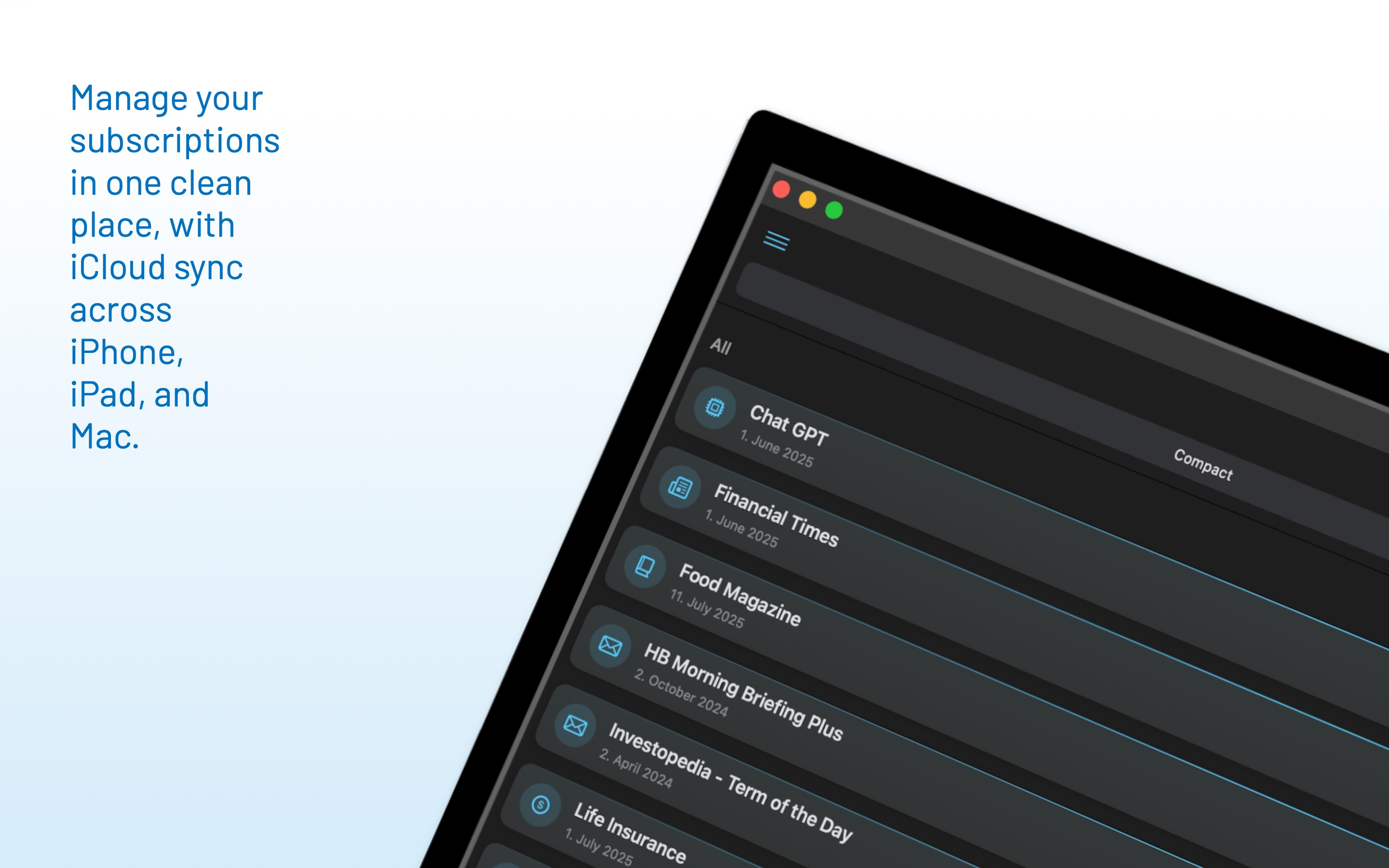 Subscription Organizer screenshot 16