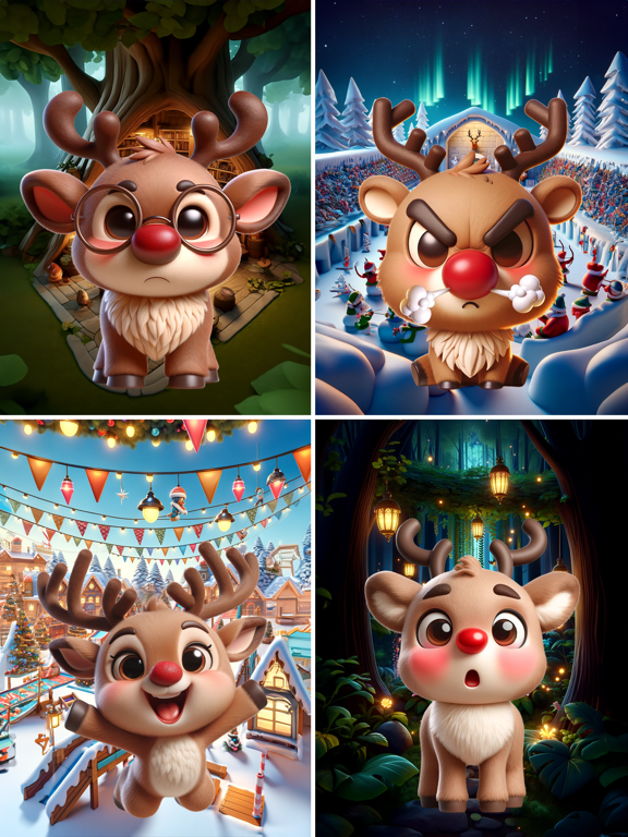 Screenshot #4 pour Joy Reindeer Stickers