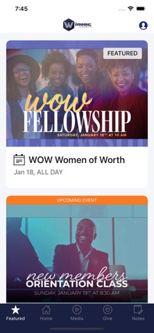 The Winning Church app screenshot 1