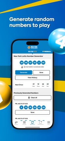 NY Lotto Results iPhone screenshot