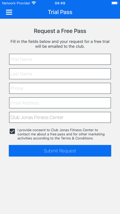 Jonas Athletic Club Screenshot