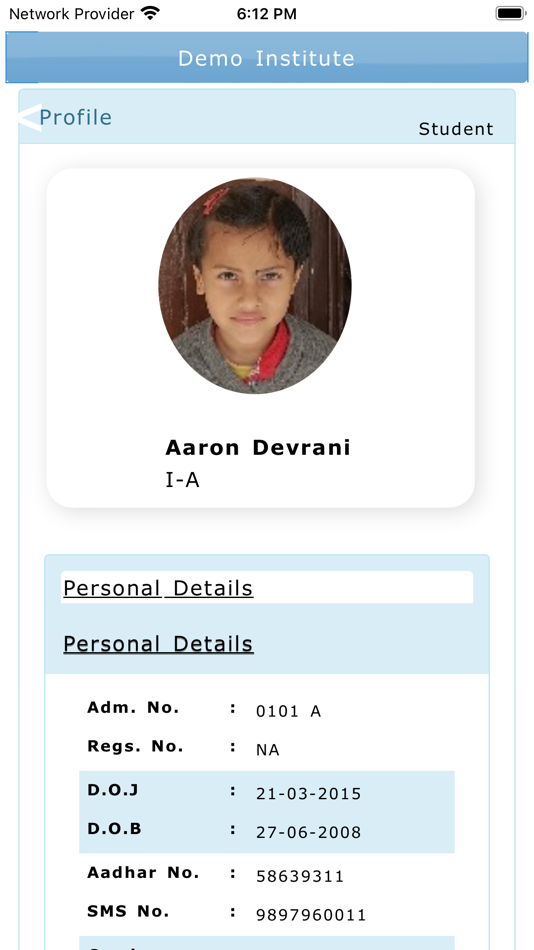 #7. Student ERP (iOS) Podle: Ajay Bansal