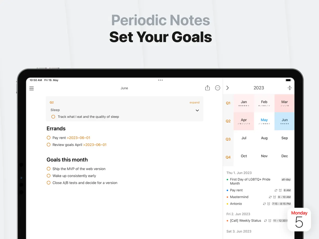 NotePlan iPad screenshot 8