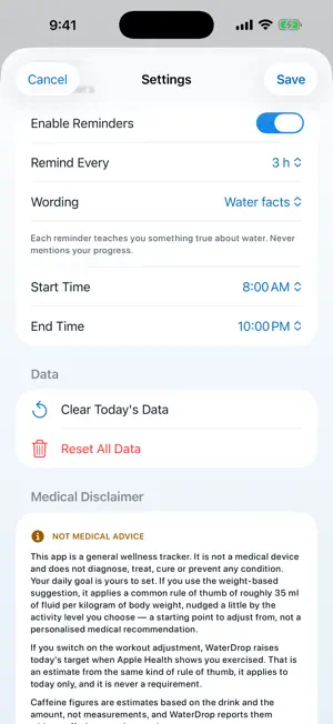 Water Tracker WaterDrop screenshot 2