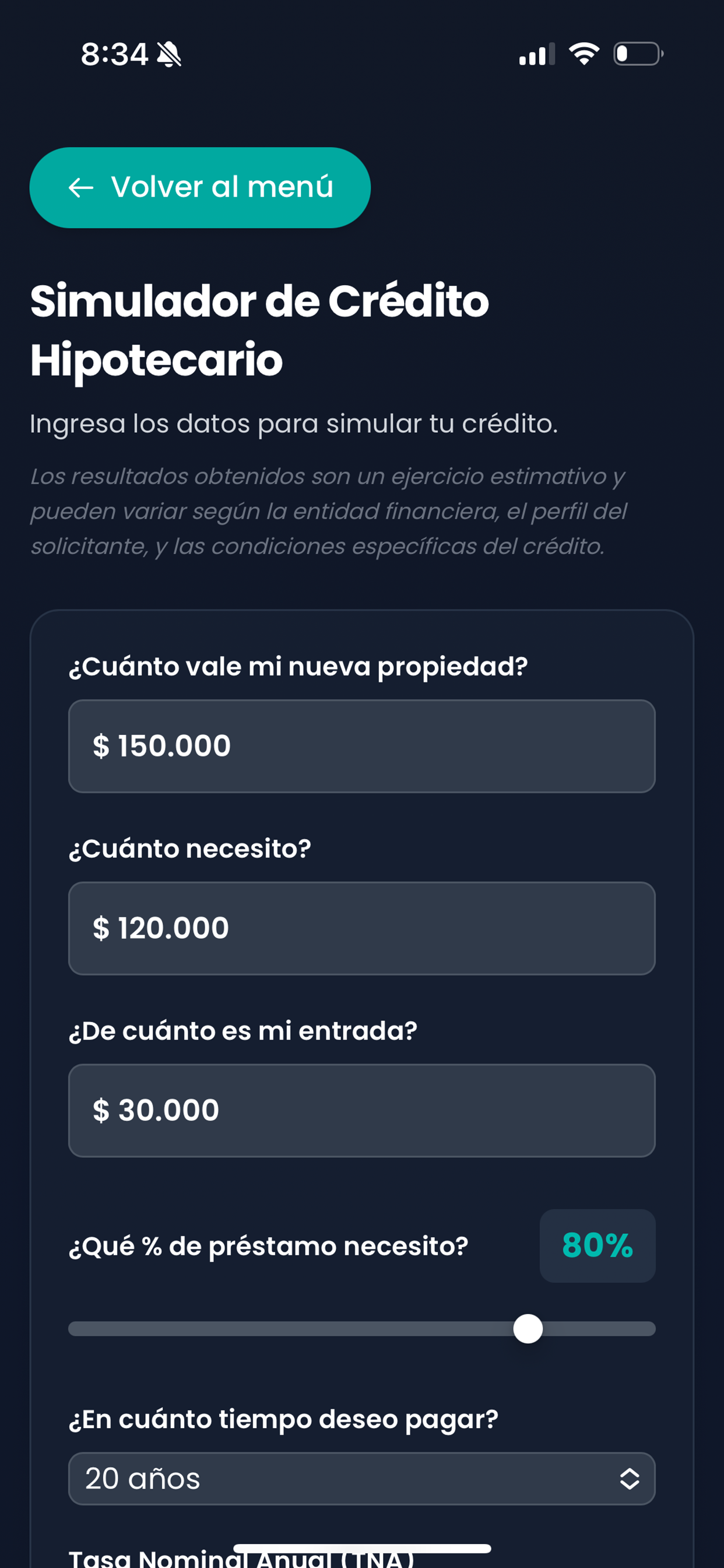 CrediCuotas: Simulador Crédito