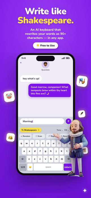 CharacterKey - AI Keyboard Screenshot 1 of 6
