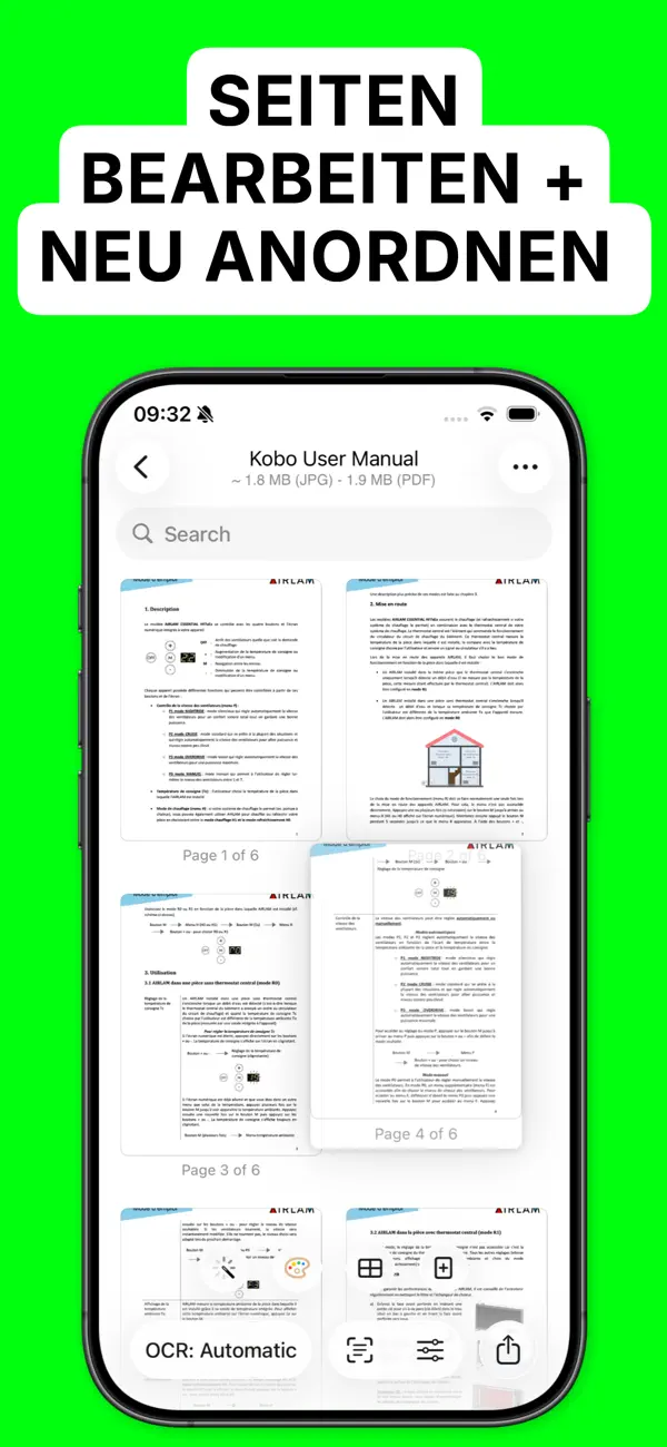 OCR Scanner - QuickScan iPhone App Screenshot 9 – Produktivität
