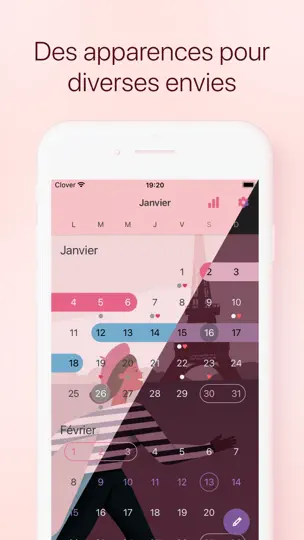 Capture d'écran de Clover: Règles Femme・Mon Cycle sur iPhone 5