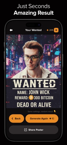 Wanted Poster Maker iPhone screenshot