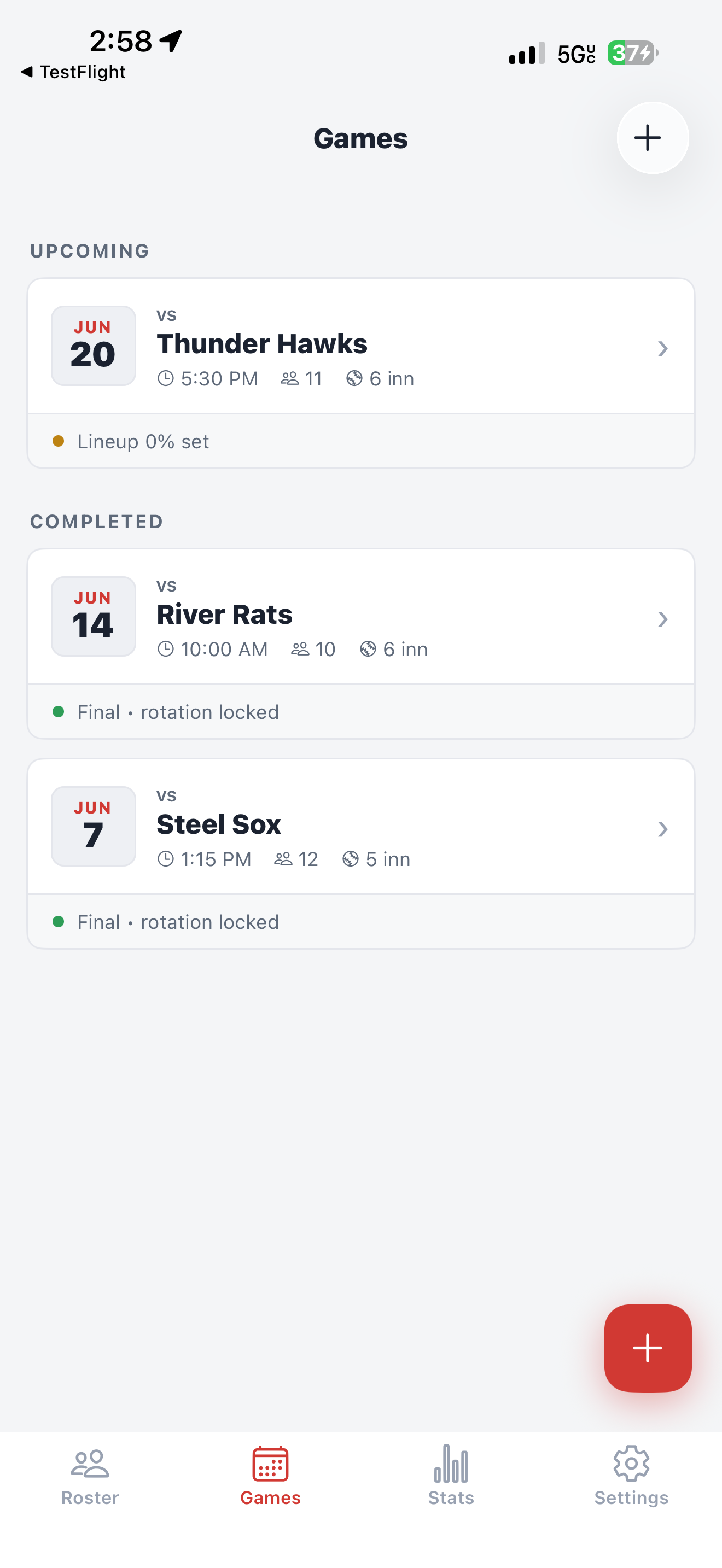 Rookie Rotation