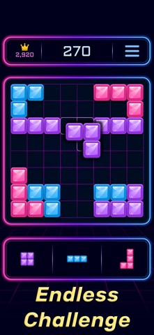 Neon Block Puzzle Offline Screenshot 3 of 4