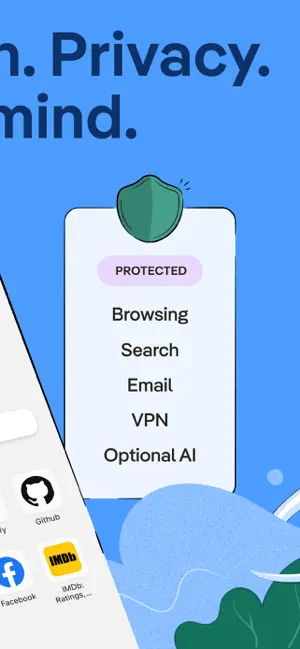 DuckDuckGo, optional Duck.ai screenshot 2