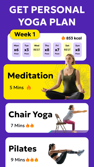 Yoga Exercises at Home Screenshot