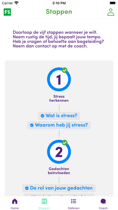FiveSteps: mental fitness Screenshot