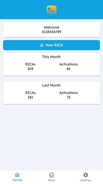 Screenshot 1 of Afrah RICA App