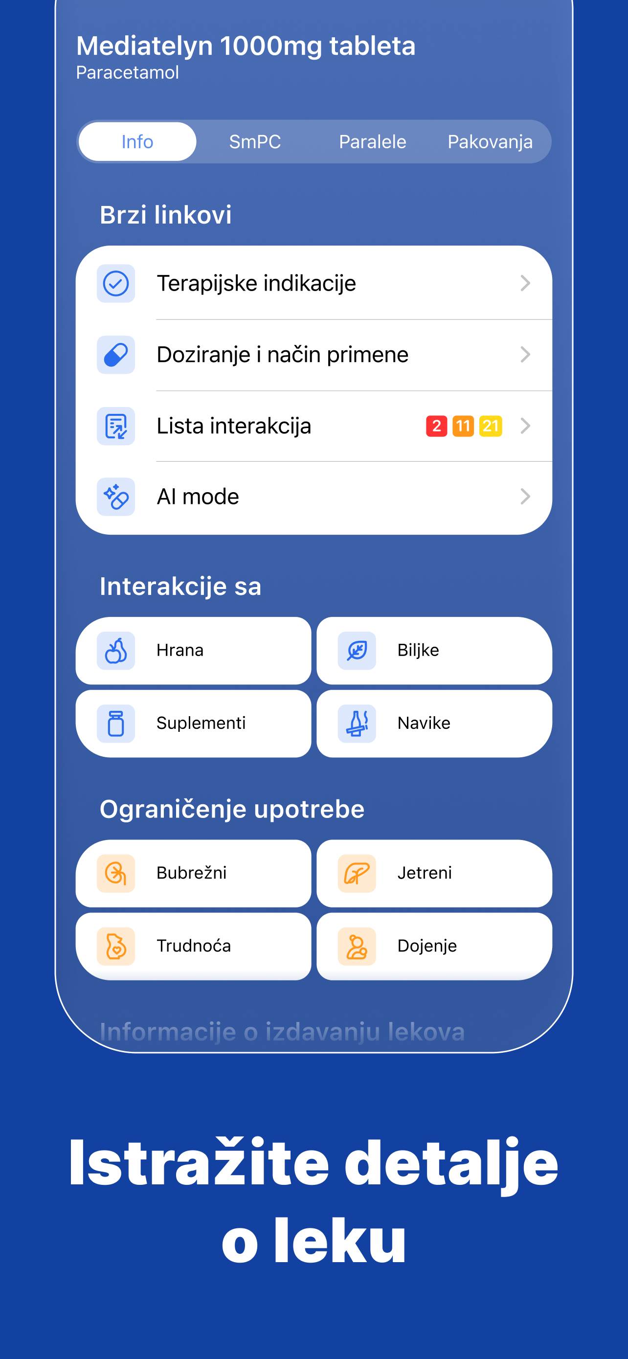 Mediately Baza Lekova