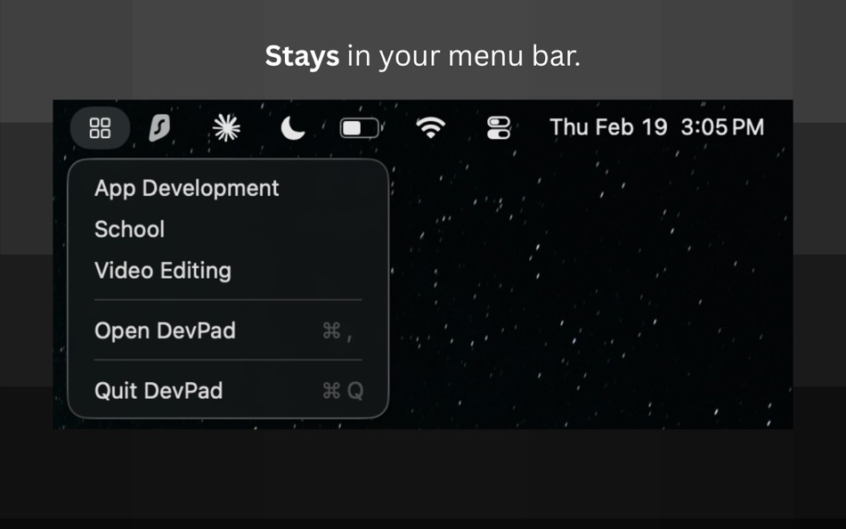 #3. DevPad - Workspaces for Devs (macOS) Bởi: JUSTIN WEI SUN