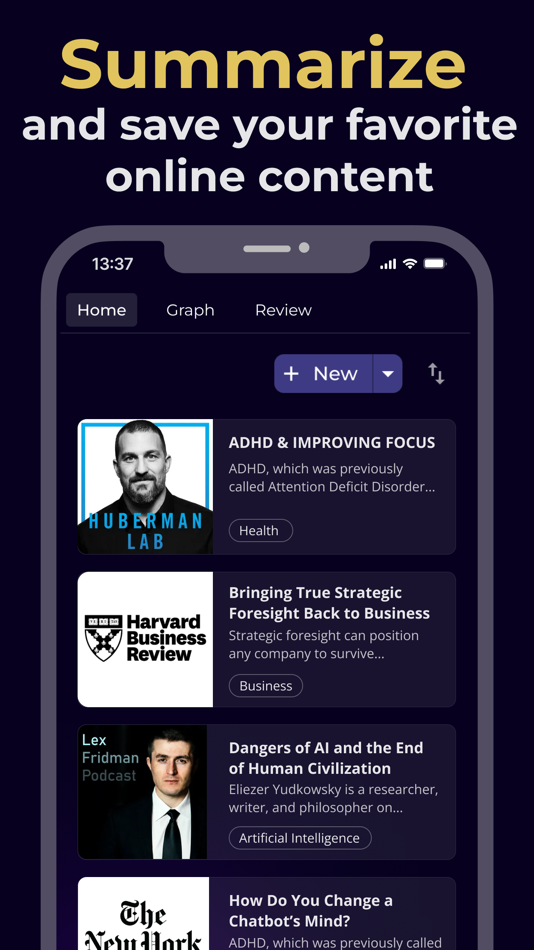 #2. Recall: Summarize & save (iOS) Podle: Paul Richards