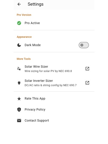 Solar Panel Sizer iPad screenshot