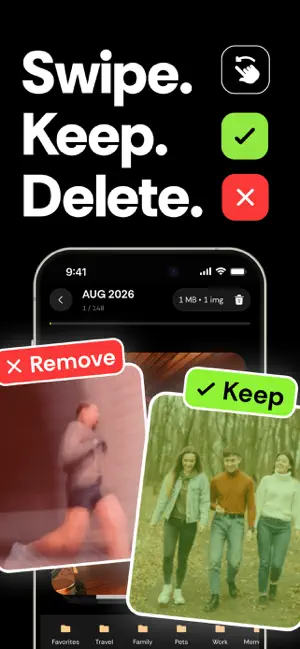 Swipe to Delete Photos: WipeO screenshot 2