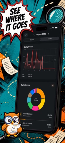 Money Flowl - Expense Tracker iPhone screenshot