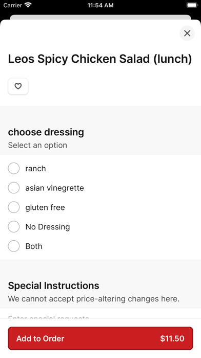 Screenshot 3 of Leo's Asian Bistro App