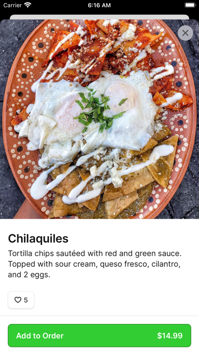Cilantro Lime app screenshot 3