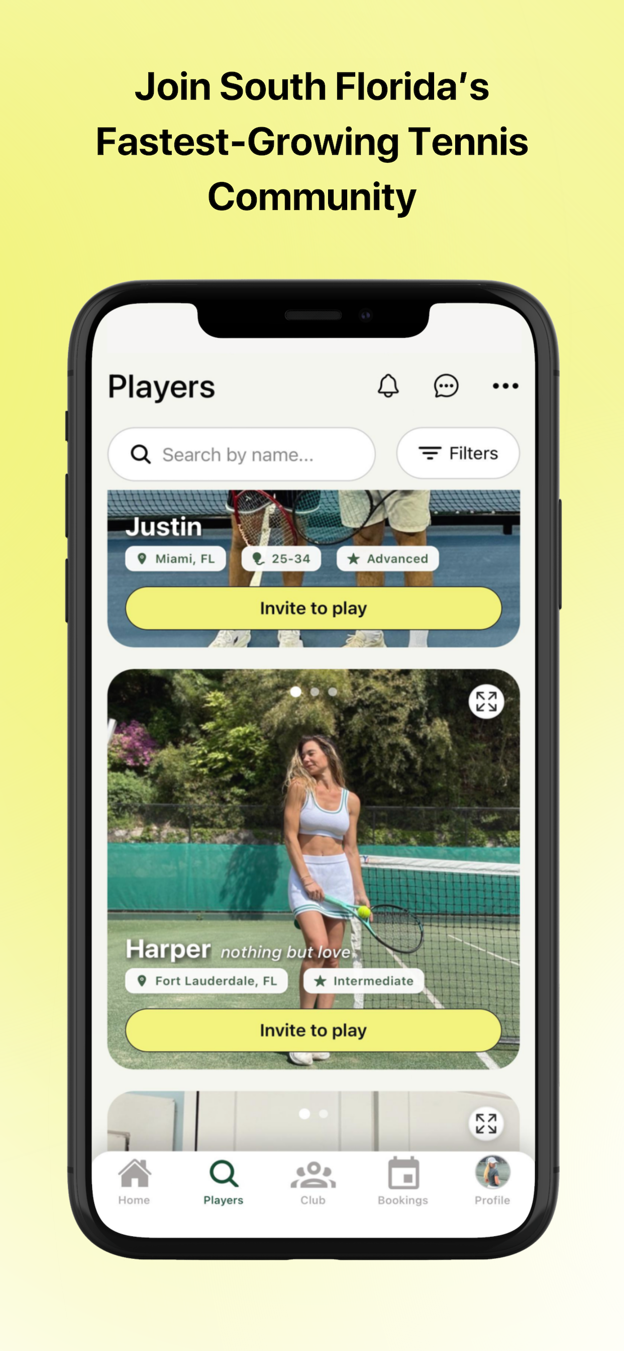BYOB Sports: Social Tennis App